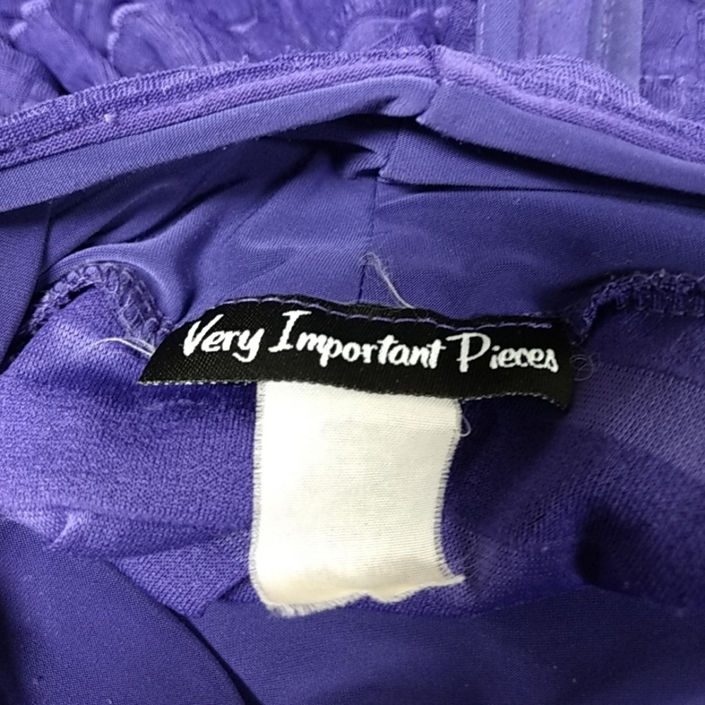 Purple Sleeveless Top Ruffle Layers Size Large - Picture 5 of 5
